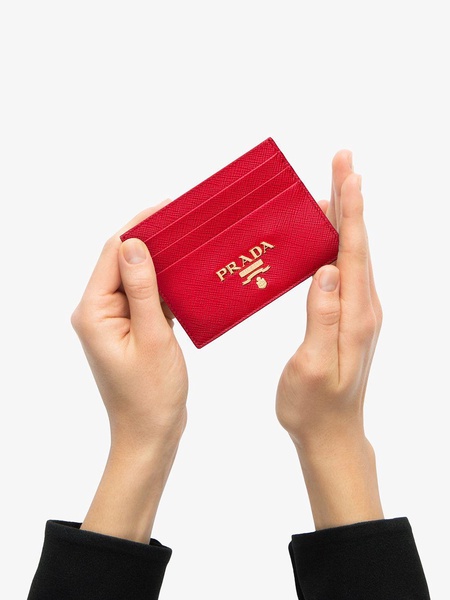 compact front logo cardholder