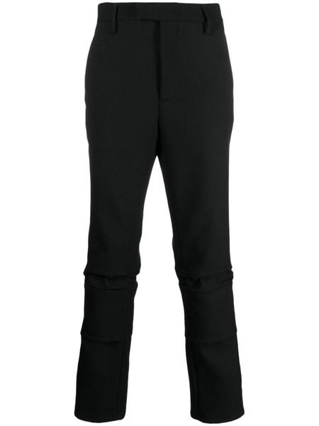 panelled slim-fit trousers