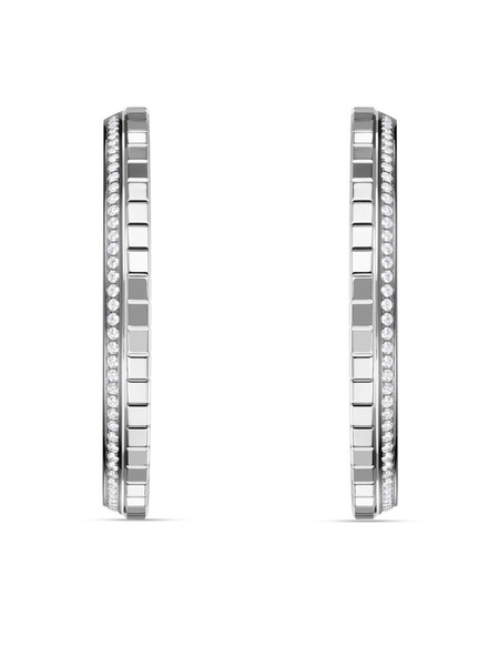 18kt white gold Ice Cub diamond earrings