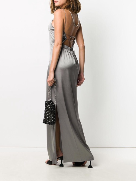 silk evening dress