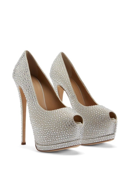 Sharon 140mm rhinestone-embellished pumps