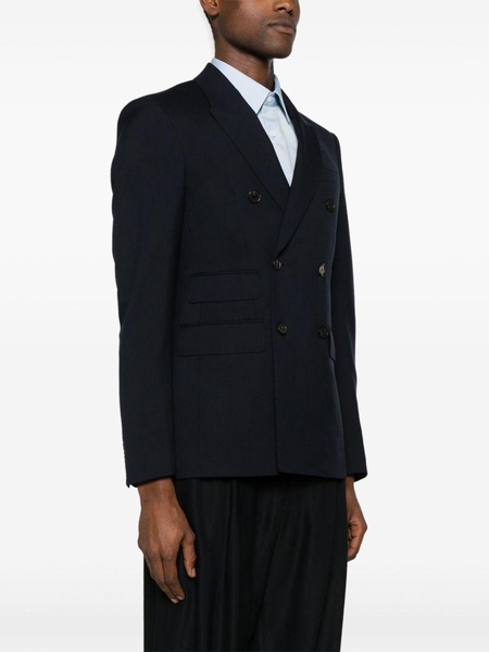 peak-lapels double-breasted blazer