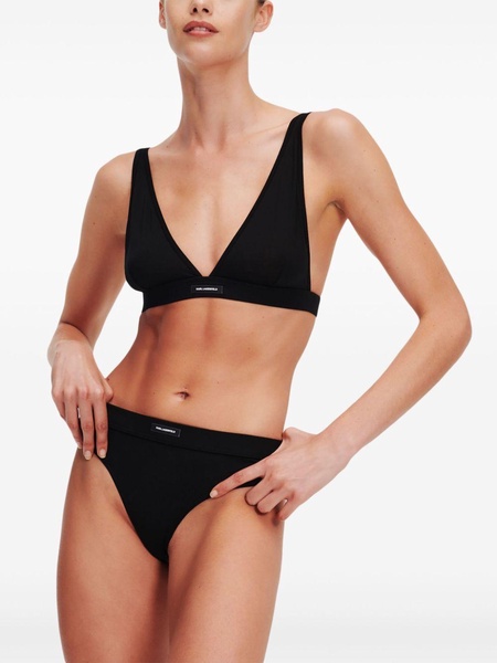 Essential-logo plunge bralette