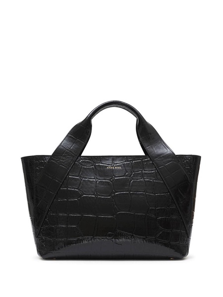 Maya crocodile-embossed tote bag