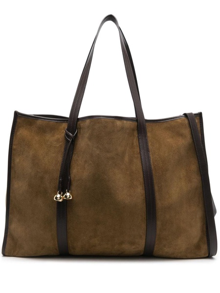 suede tote bag