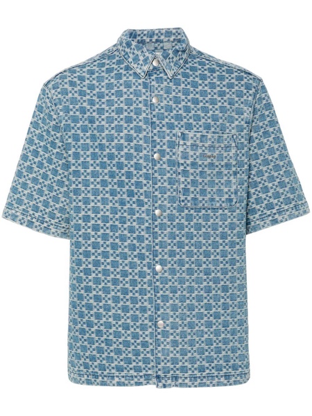 logo-jacquard shirt