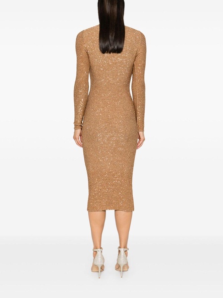 sequined midi dress