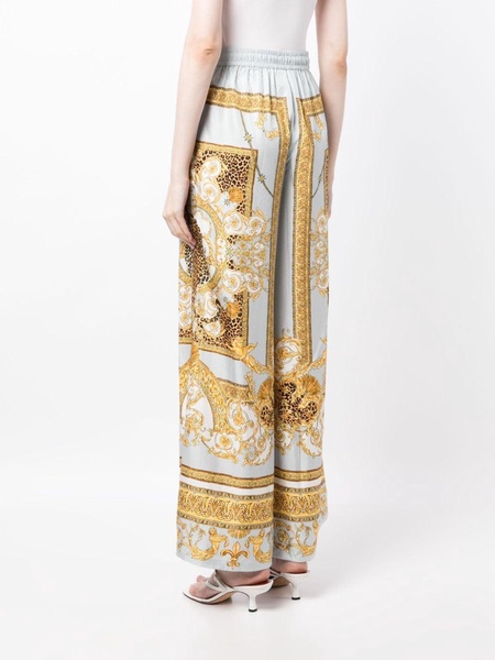 Palazzo Pride silk trousers