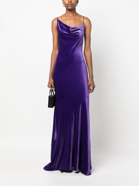 satin maxi dress