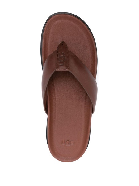 Capitola leather flip flops