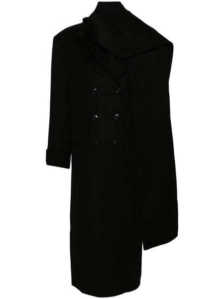 double-breasted wool coat