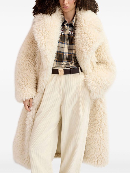 Greedy faux-fur coat