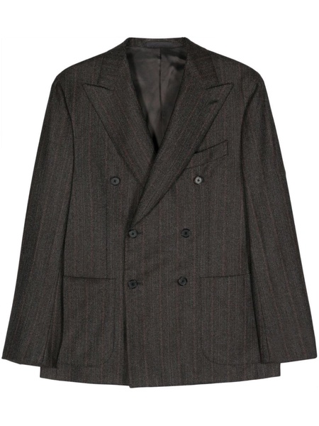 double-breasted wool blazer