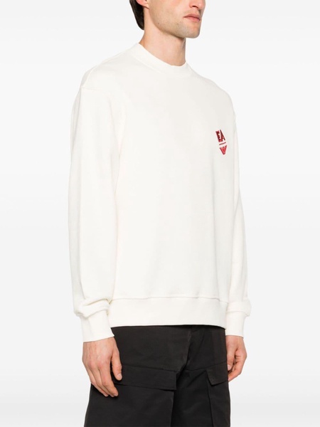 logo-embroidered cotton sweatshirt