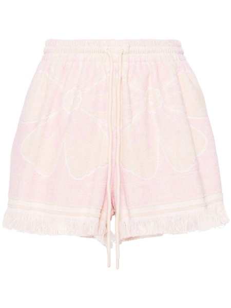 Pink Pop Towelling Cotton Shorts