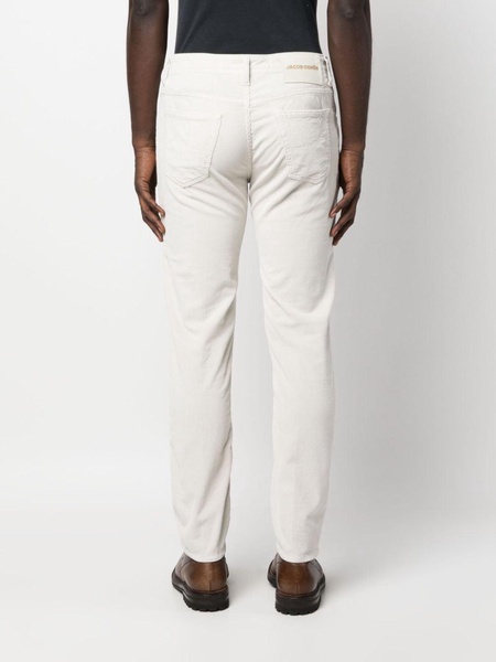 logo-patch tapered-leg trousers