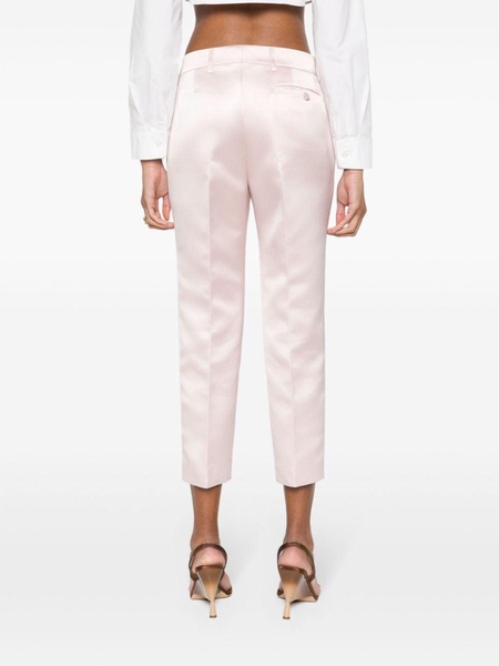 duchess-satin cropped trousers