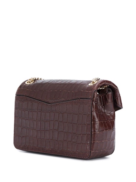 Yza crocodile-effect shoulder bag