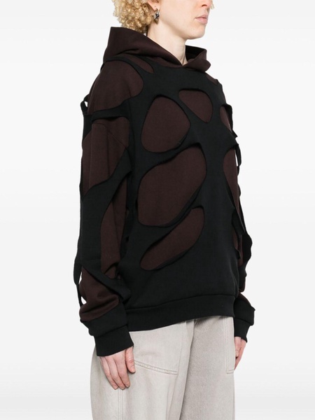 cut-out hoodie