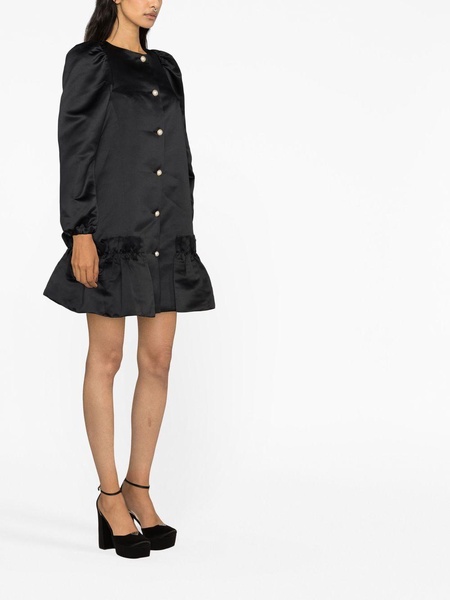 Mystery Puff button-up dress