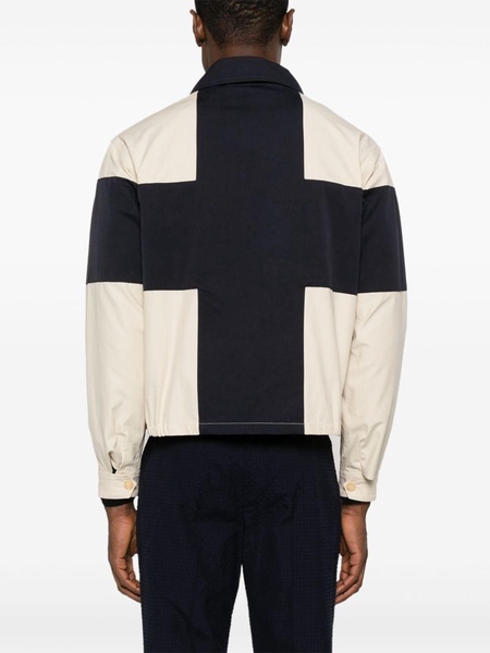 colourblock shirt jacket