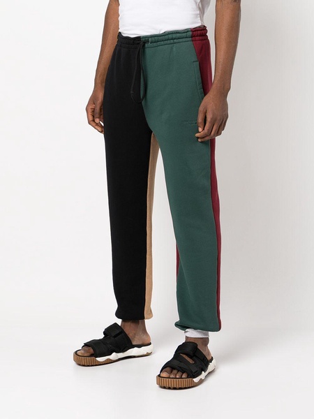 Colourblock panelled track pants