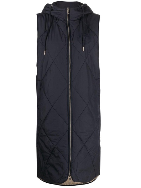 Sorona quilted long vest