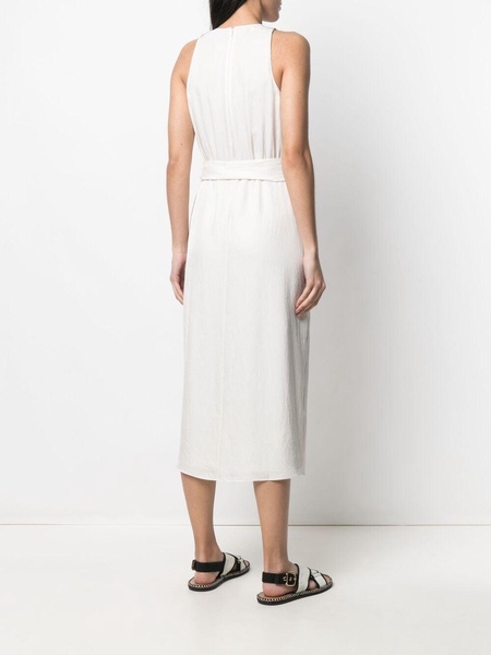 sleeveless tie-waist dress 