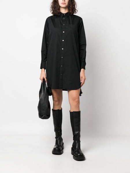 zip-detail mini shirtdress