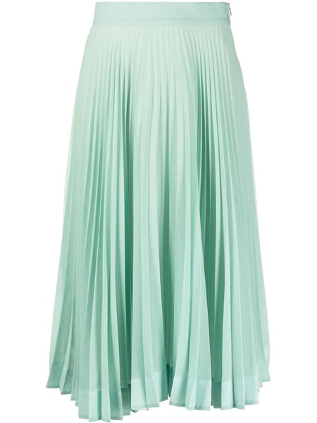 pleated midi skirt