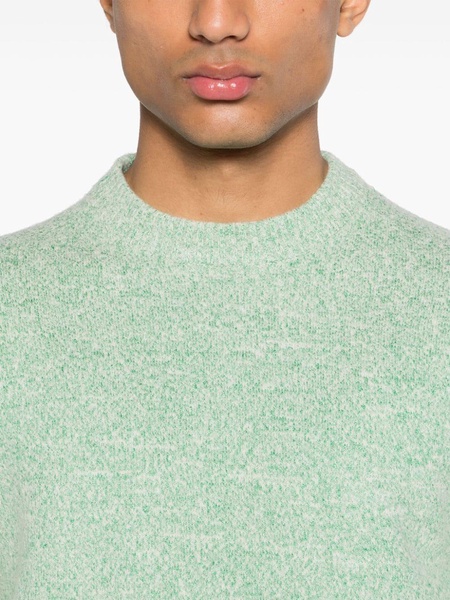 marl-knit wool blend jumper