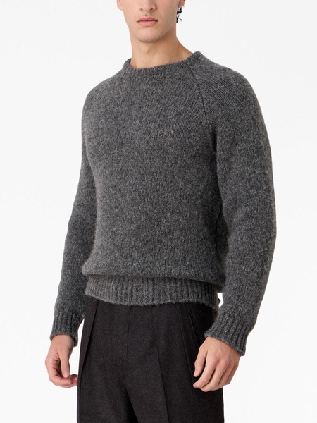 crew-neck raglan-sleeves jumper