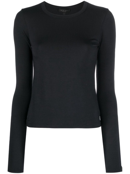 long-sleeve modal T-shirt