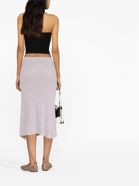 Loulou ribbed midi skirt