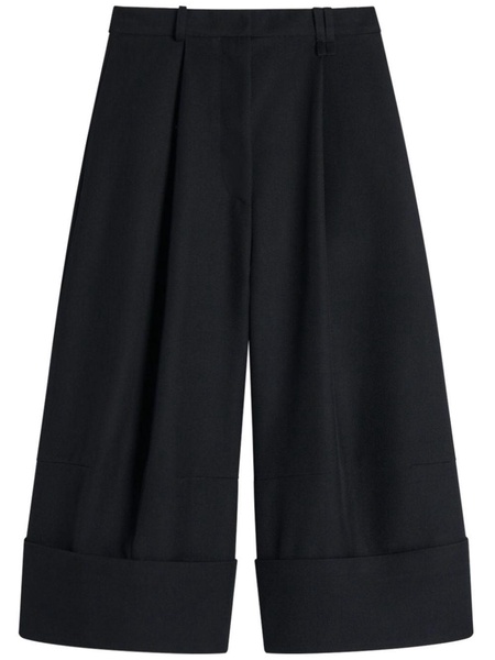 cropped sculpted trousers 