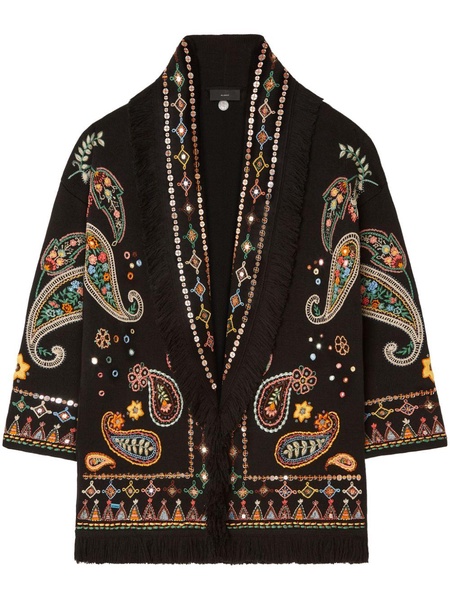 Inner Energy embroidered wool cardigan