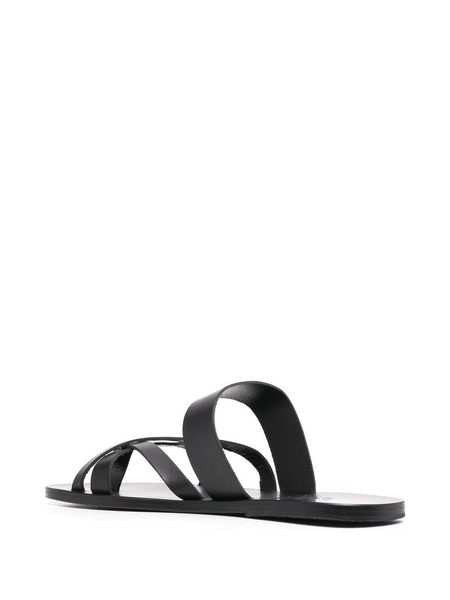 Jason cross-strap leather sandals