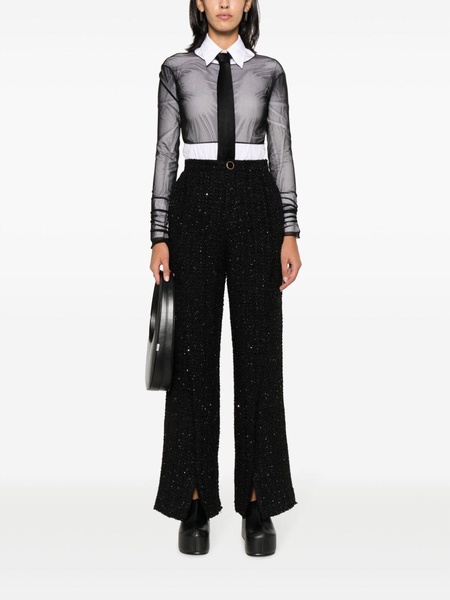 tweed tailored trousers