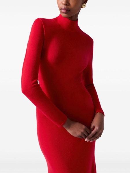 high-neck knitted dress 