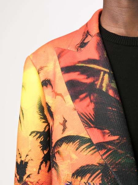 Hawaii graphic-print coat