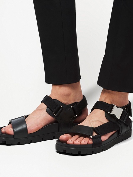 tape-strap flat sandals