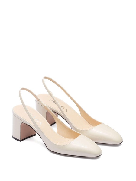 calf-leather slingback pumps