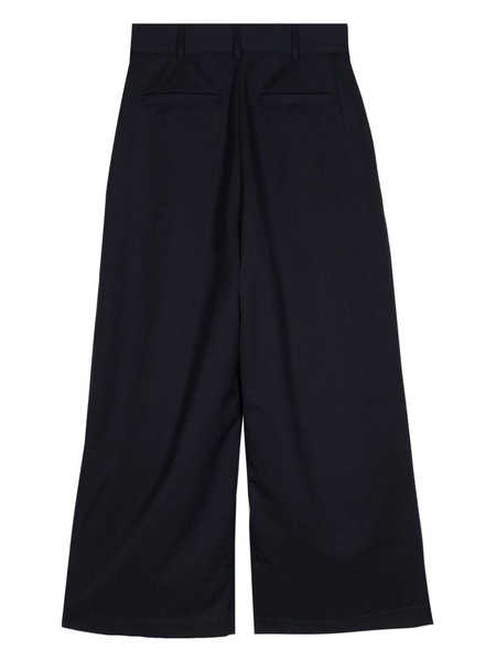 high-waist wide-leg trousers