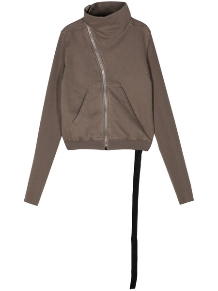 cotton zip-up sweatshirt