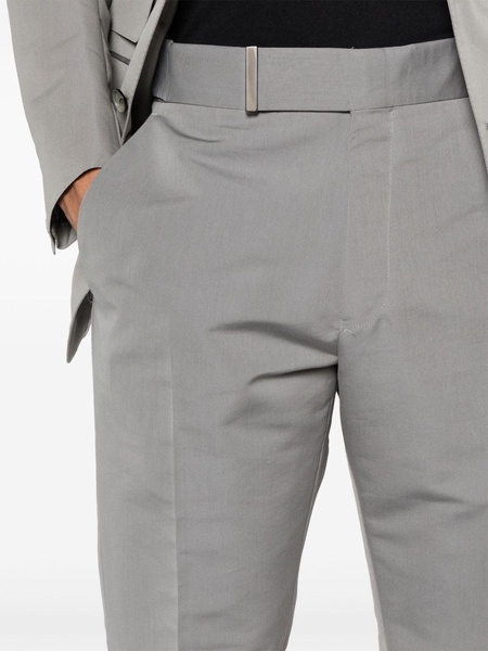 mid-rise tailored trousers