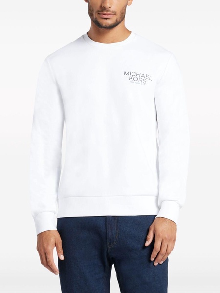 logo-appliqué knitted sweatshirt