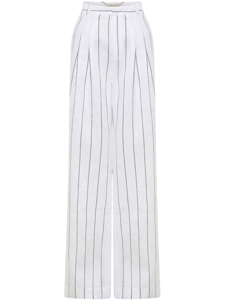 Calista flared linen trousers