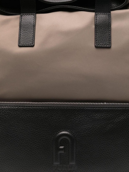 embossed-logo backpack 