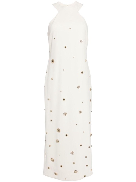 stud-embellished midi dress