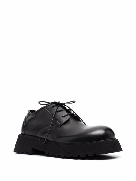 chunky leather derby shoes